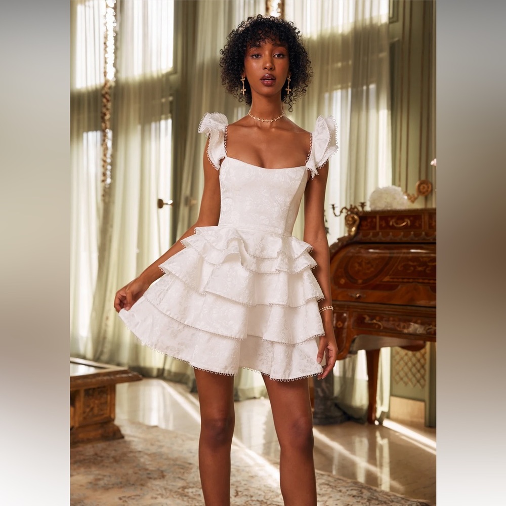 V. Chapman Patisserie Dress in Coconut Macaron -SOLD OUT